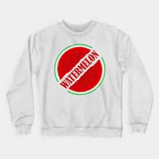 watermelon fruit illustration design Crewneck Sweatshirt